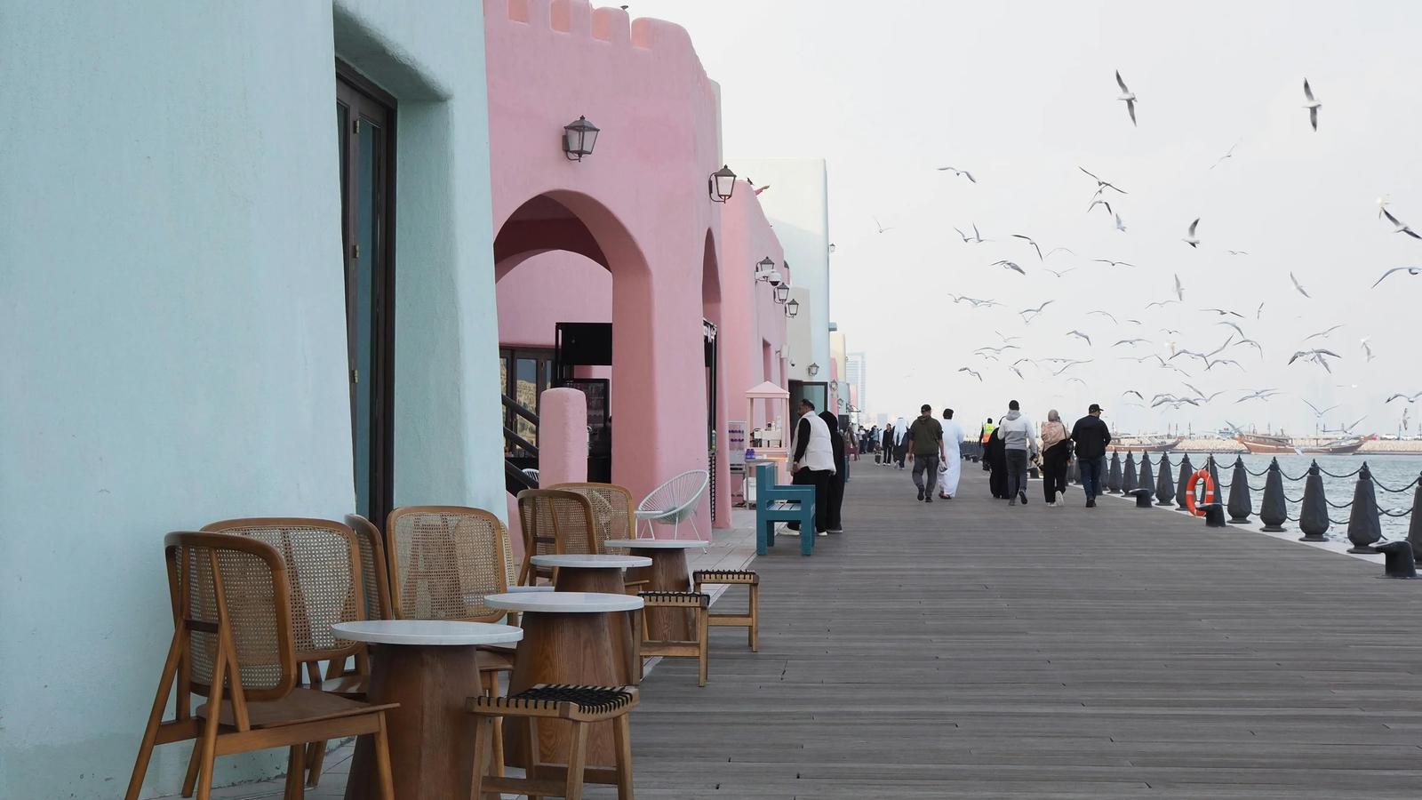 Живописная набережная в Дохе