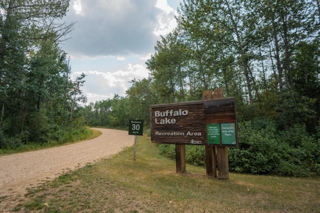 Sign at Buffalo Lake Campground.