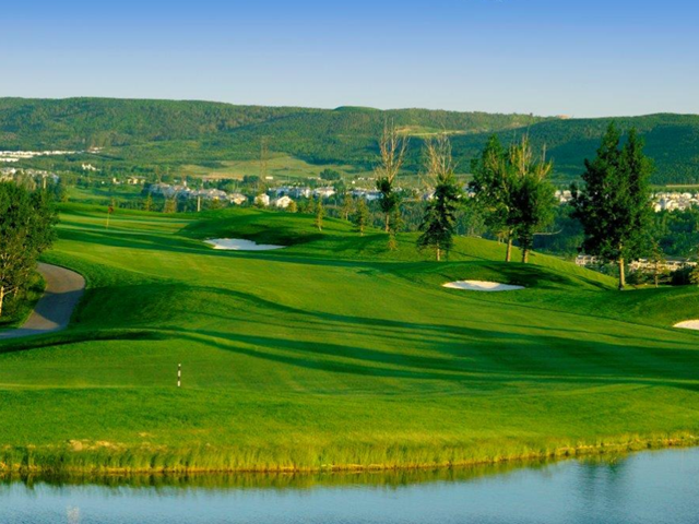 The green at Lynx Ridge Golf Course