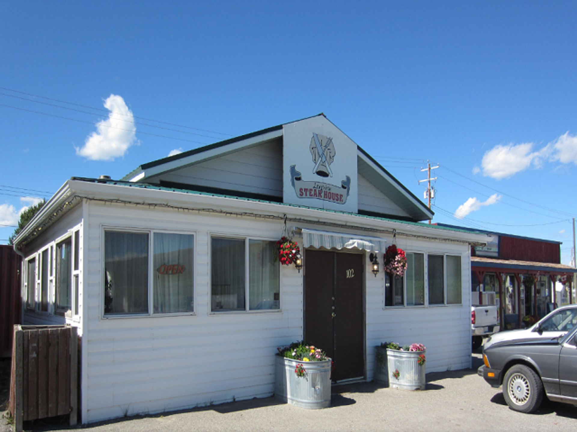 The exterior of the Longview Steakhouse in Alberta.