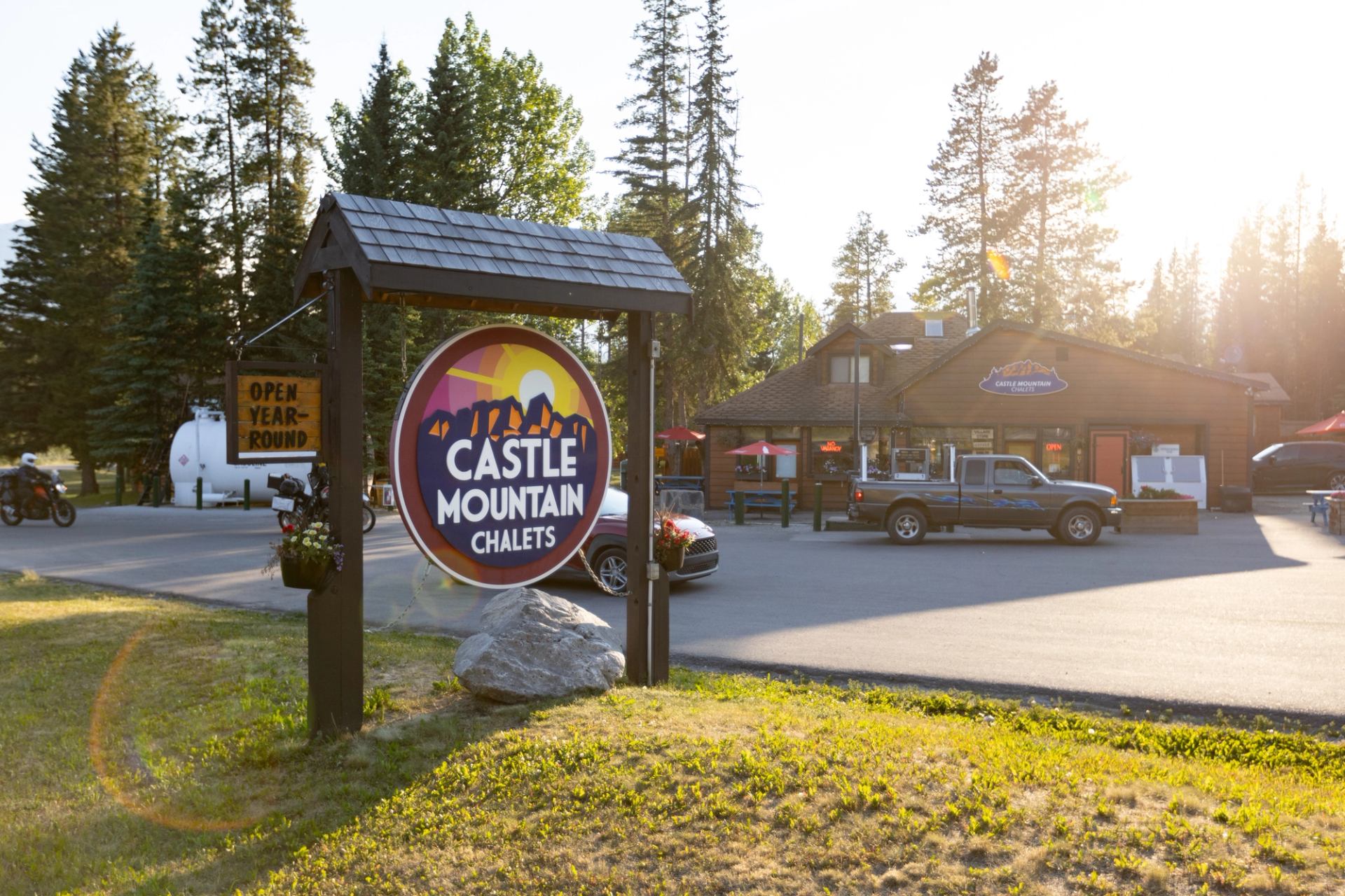 Castle Mountain Chalets in Banff National Park.