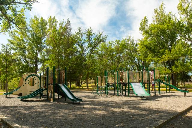 Playground at Dinosaur Campground.