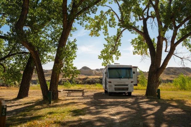 Site at Dinosaur Campground.