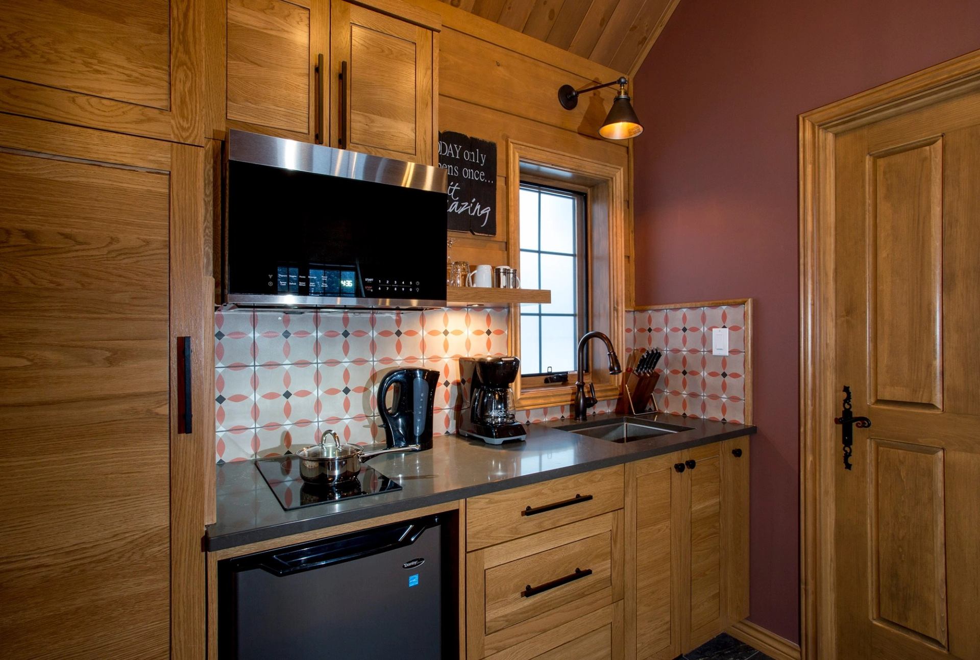 Kitchen area at the Studio Cabin