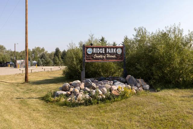 The sign at Ridge Park Campground.