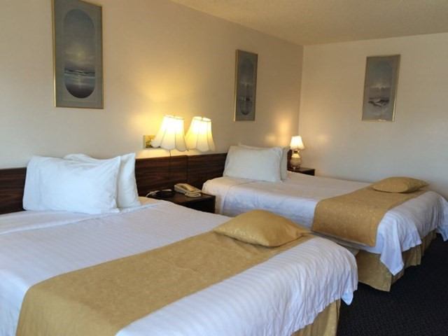Guest room with two beds.