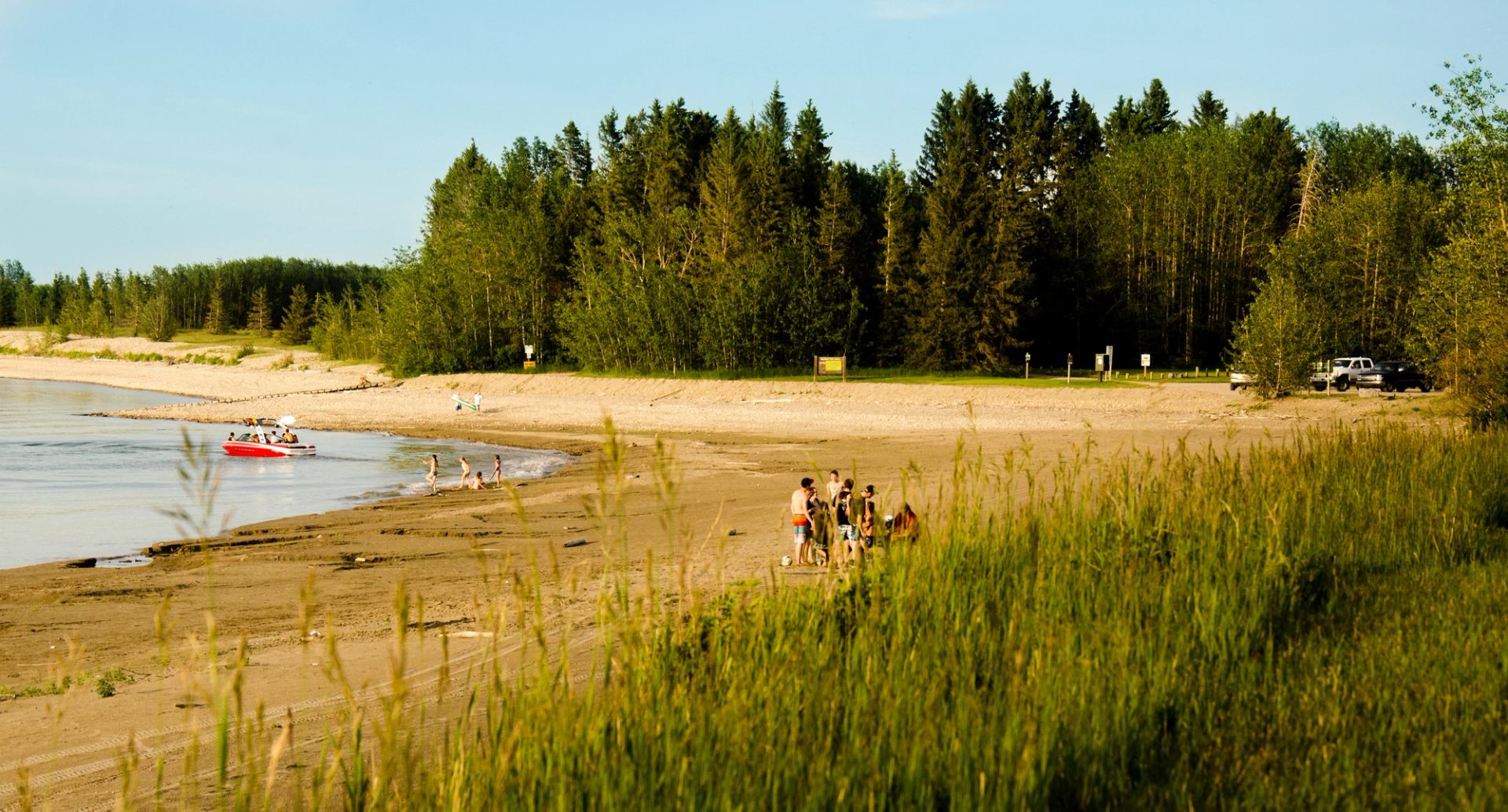 Beach at South Dyke Campground, Glennifer Reservoir PRA