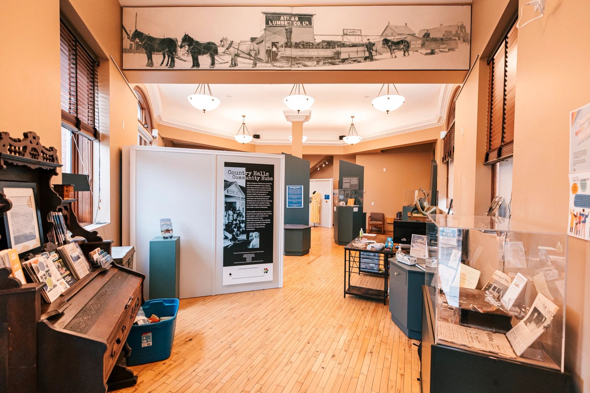 Interior of the museum