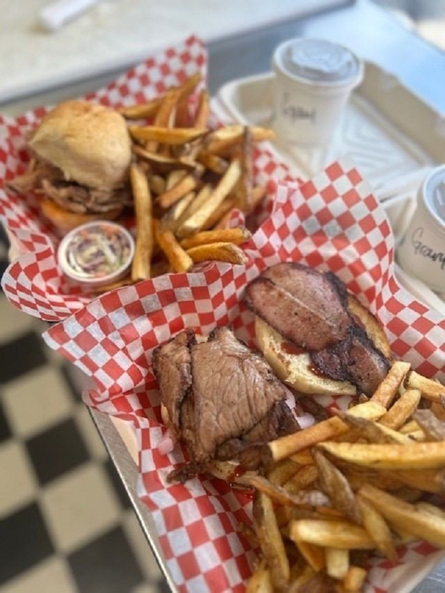 Two meals from Badlands BBQ & Grill