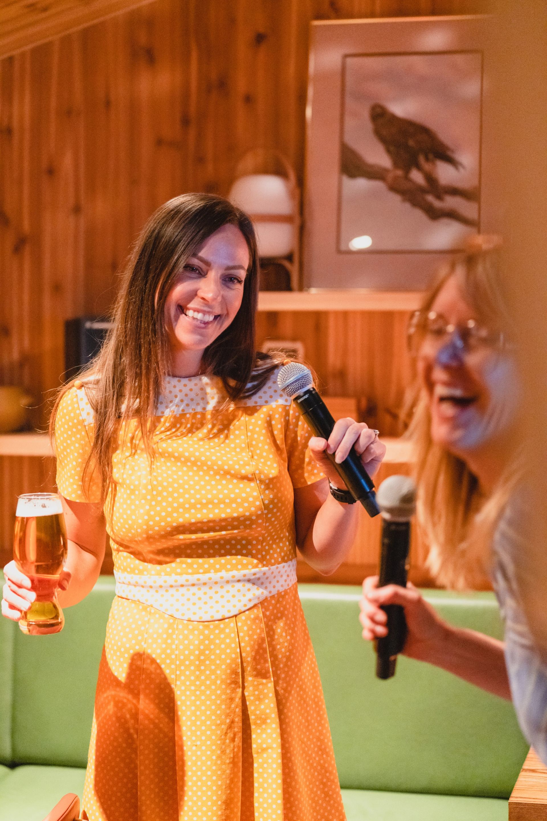 Karaoke fun and drinks at Hello Sunshine Japanese Restaurant.