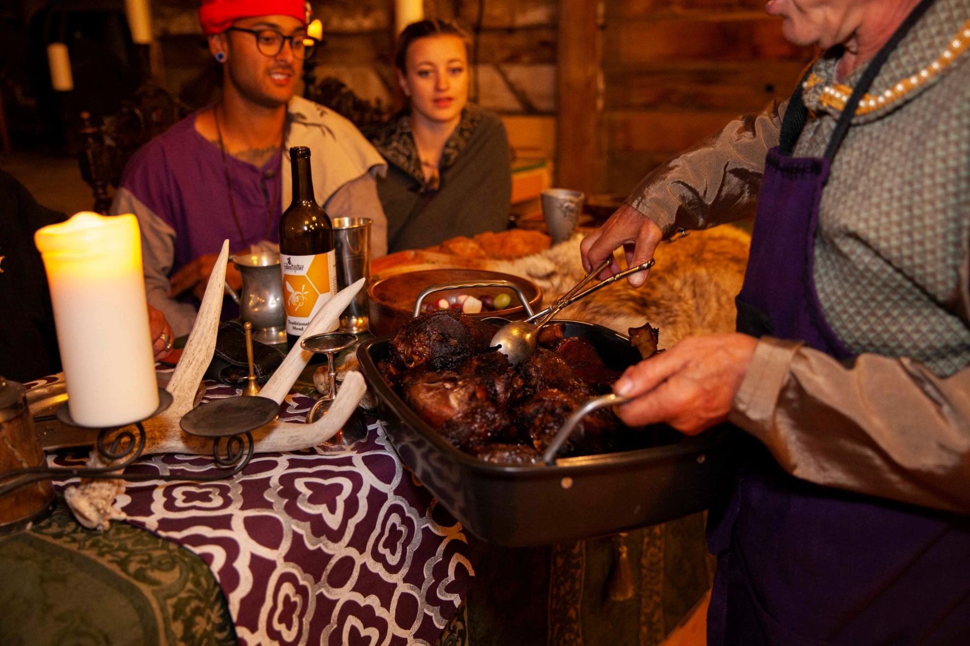 Smoked turkey legs - prepared on site