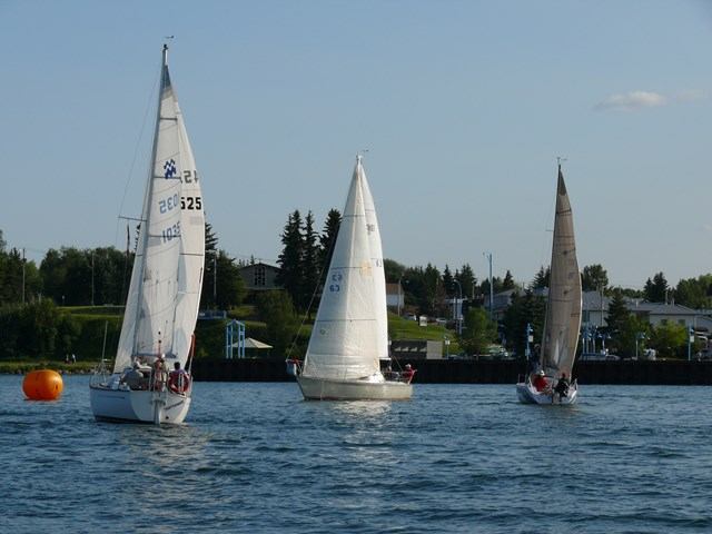 Sailboats in the Lake