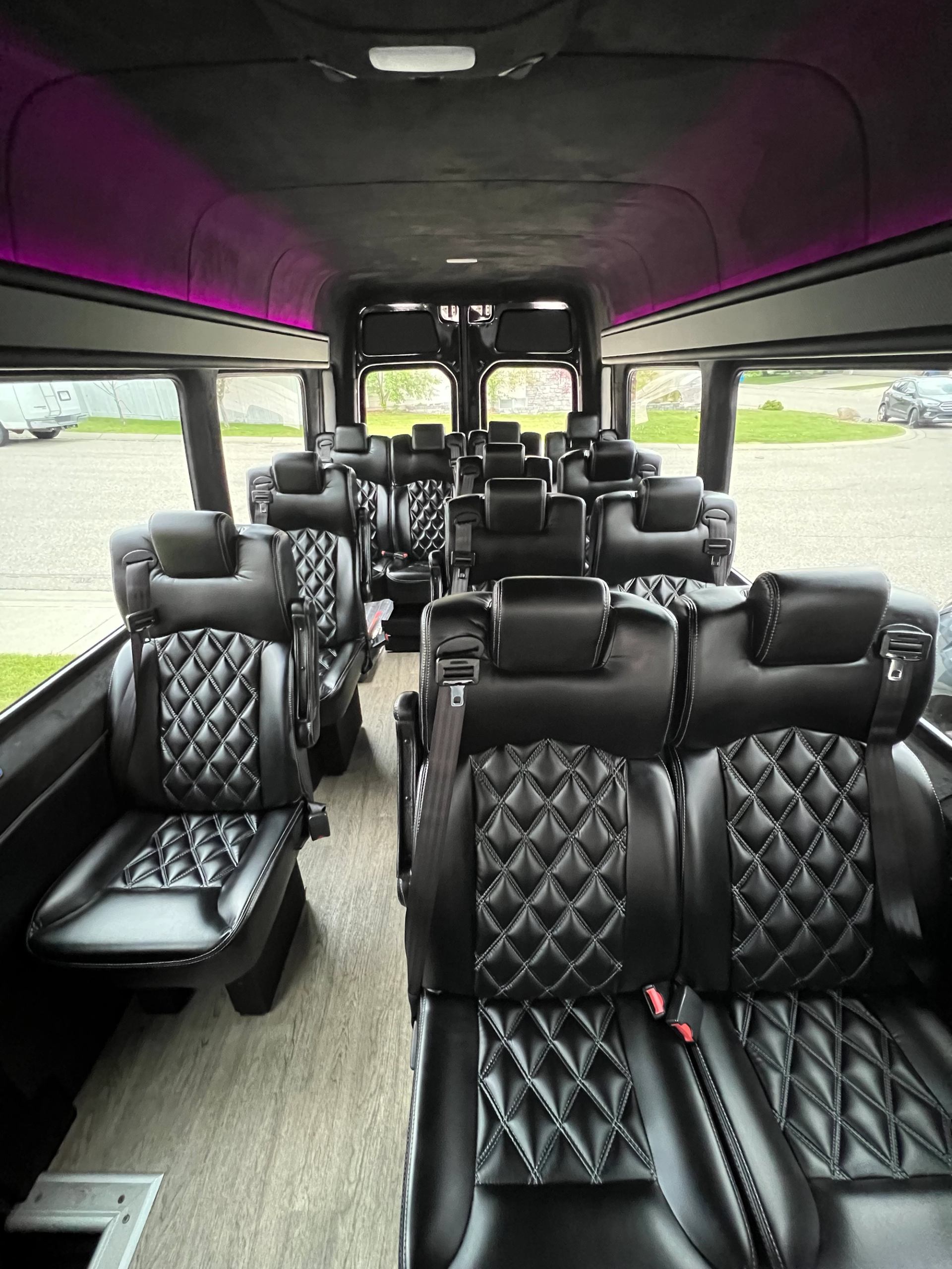 Interior of one of their buses