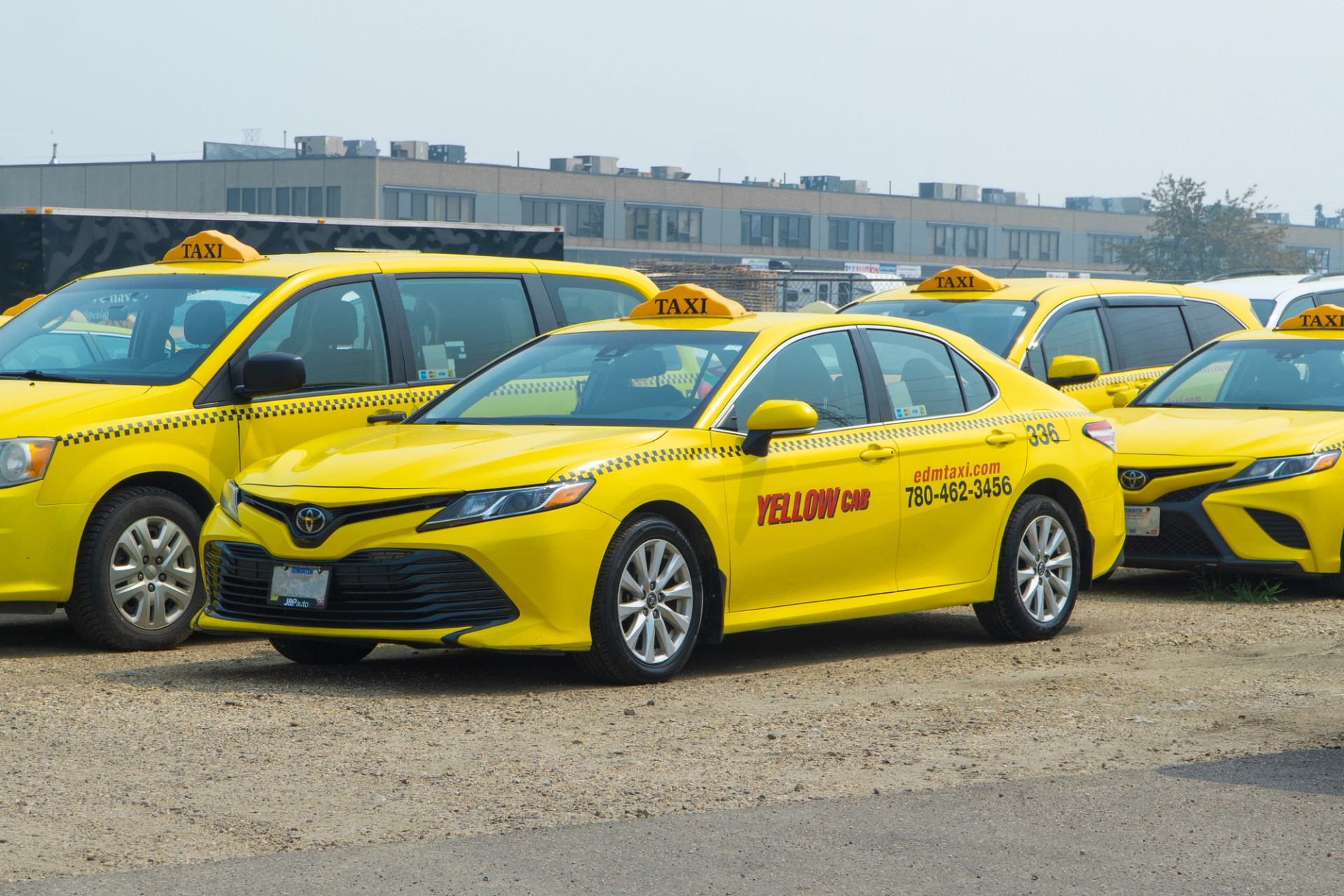 Greater Edmonton Taxi in downtown Edmonton.