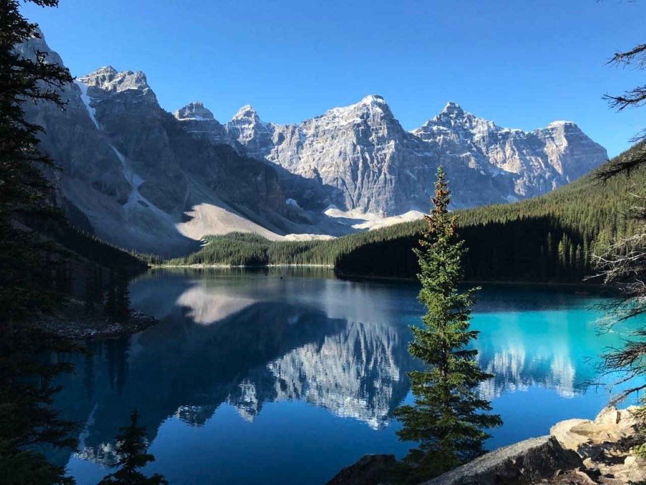 Moraine Lake accessible by Moraine Lake shuttle