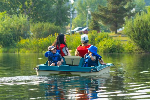 Rundle Park Paddleboat and Hydrobike Rentals.