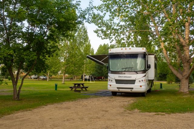 RV site at Hoodoo RV Resort & Campground.