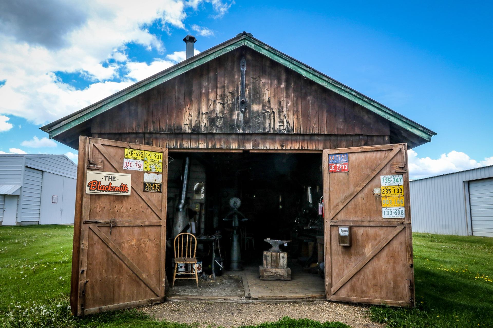 Old blacksmith shop at the Camrose & District Centennial Museum