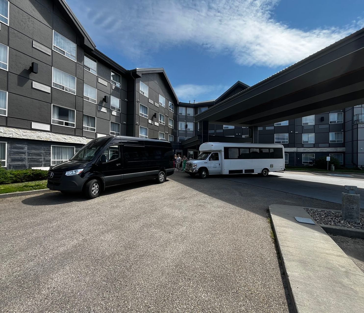 14 passenger Sprinter van and 24 passenger bus shuttle service