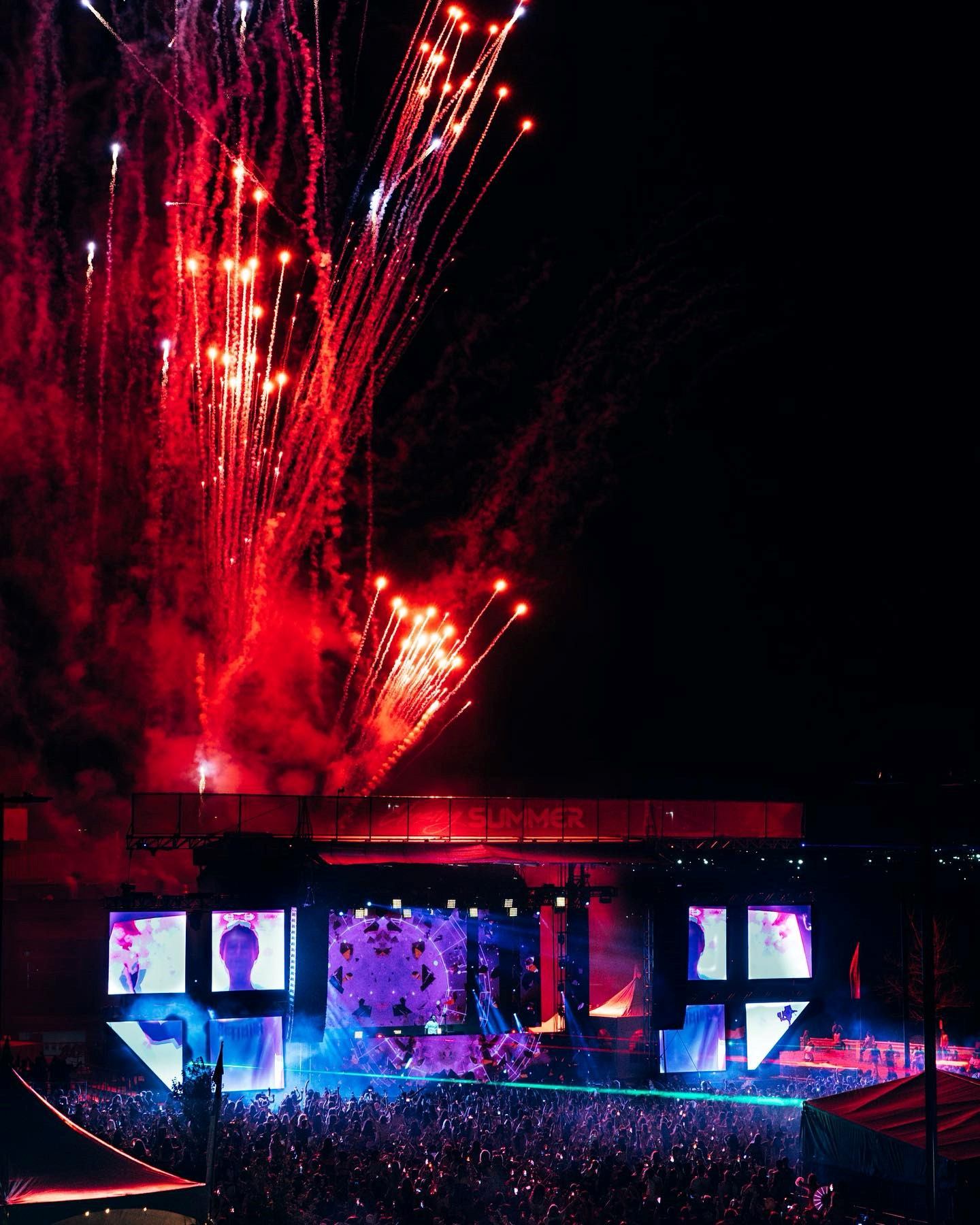 Fireworks at the festival