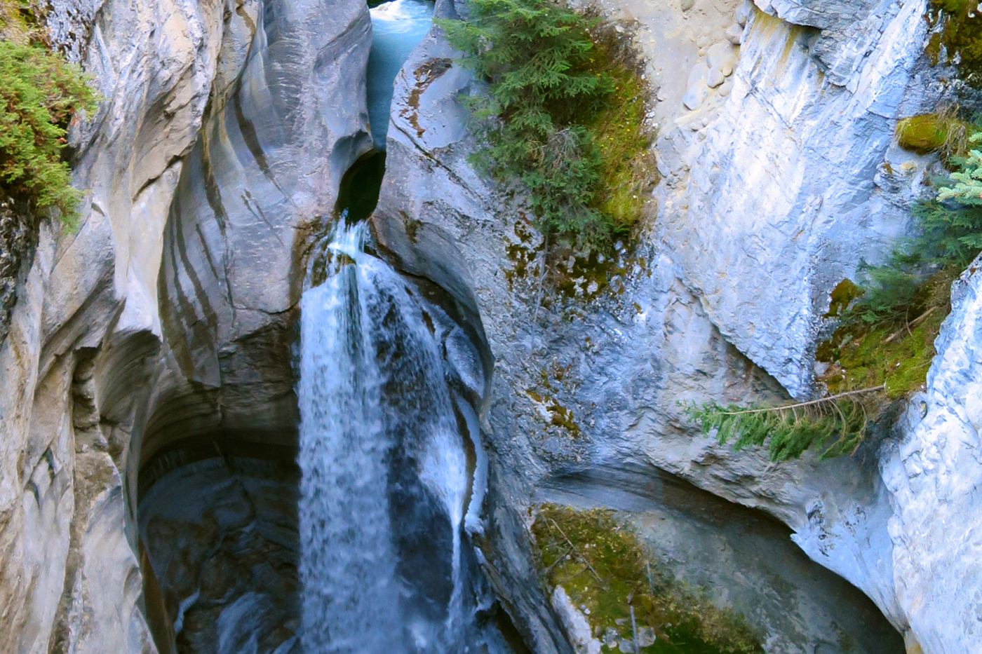 Beautiful canyon waterfalls