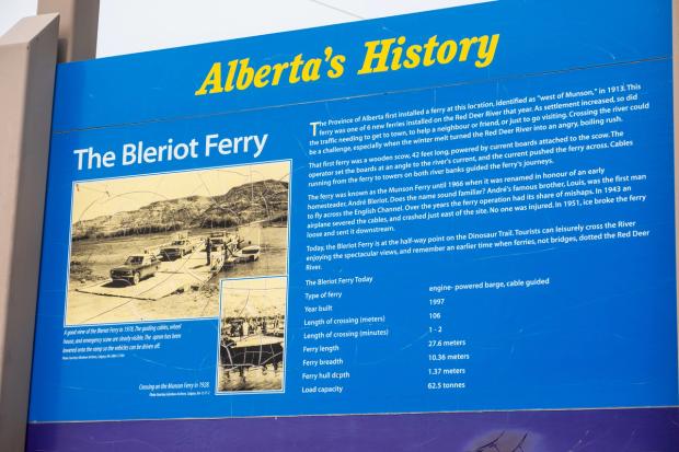 Sign at Bleriot Ferry.