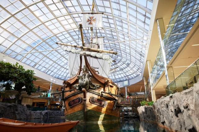 Pirate ship at West Edmonton Mall.