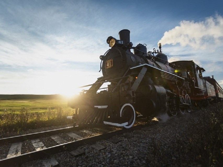 Scenic shot of the Stettler Steam Train.