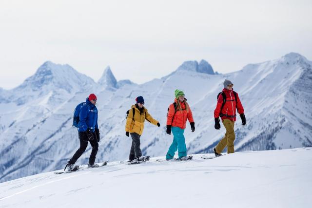 Snowshoeing tour with White Mountain Adventures.