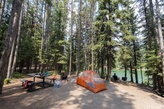 Campsite at Chinook Campground.