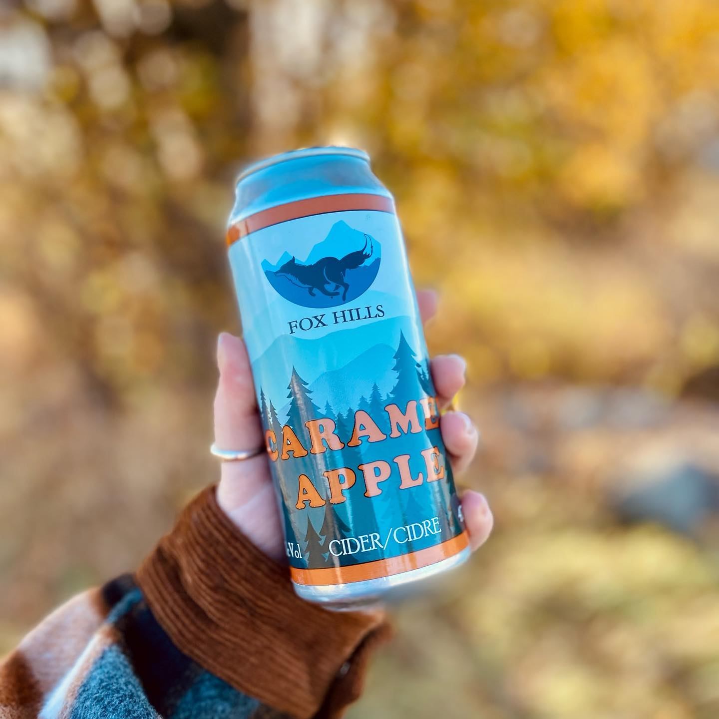 Someone holding a Caramel Apple Cider