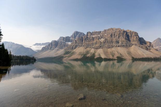 Lake at Crowfoot Glacier.