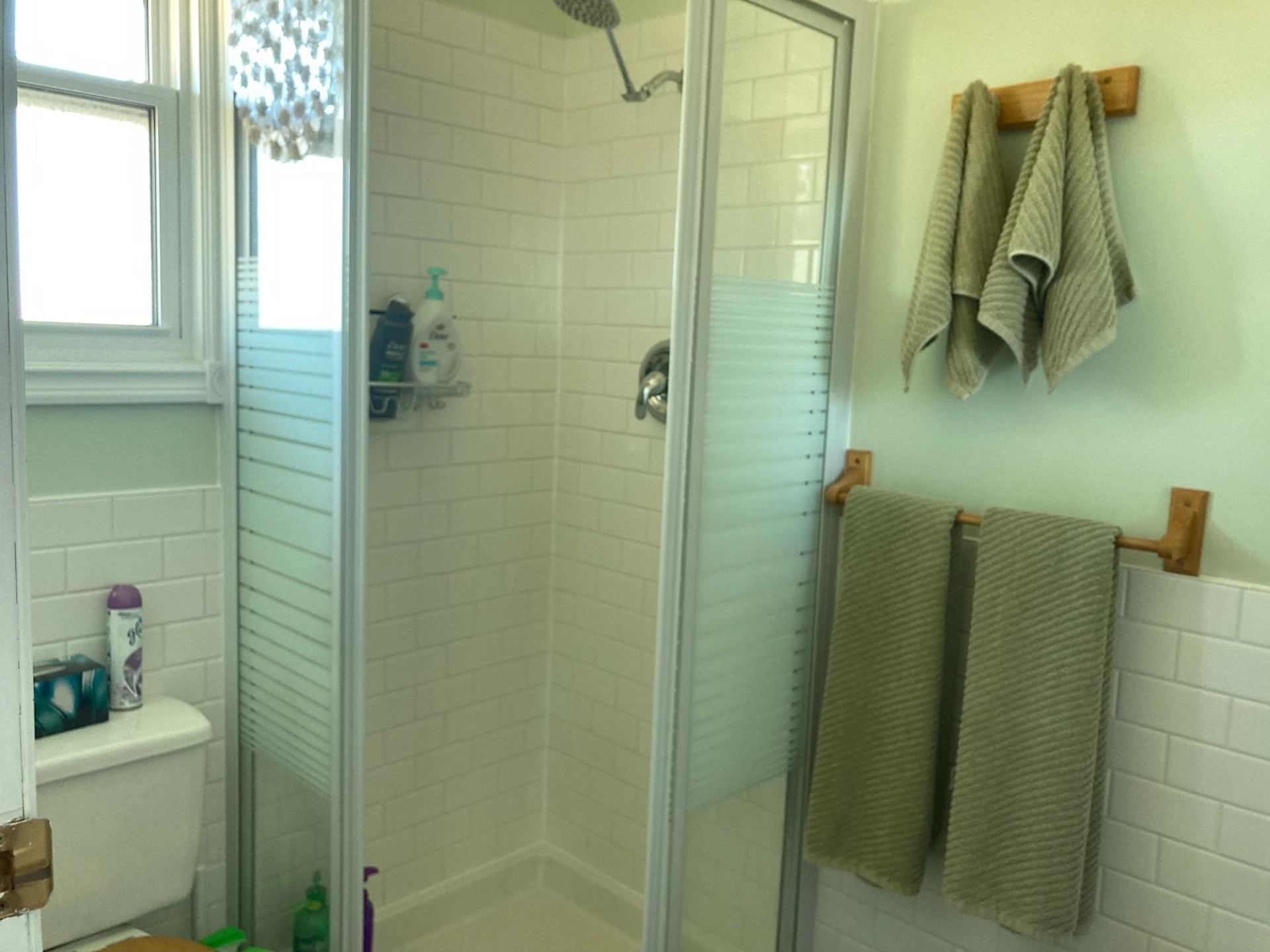 Stand-up shower in the ensuite