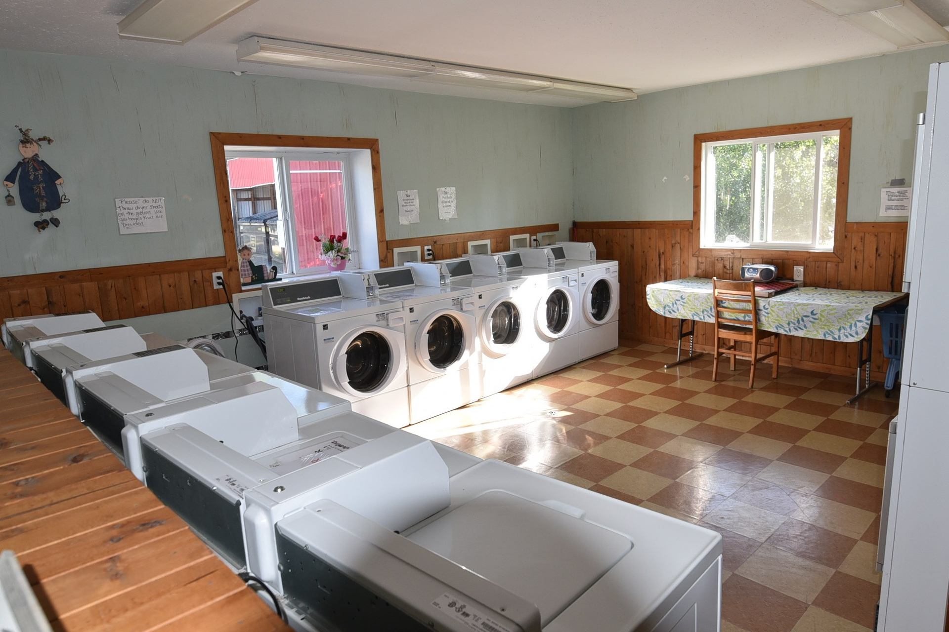 The laundry facility