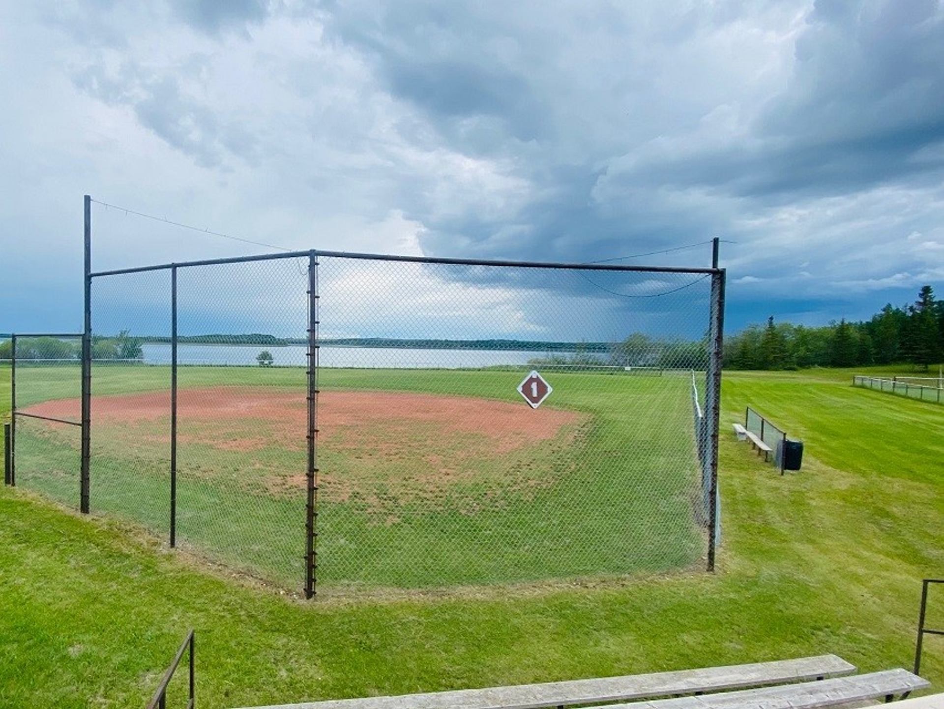 The baseball diamond at Innisfree Recreation Park.