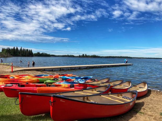 Canoe and kayak rentals available at Elk Island Paddle Sports Rentals.