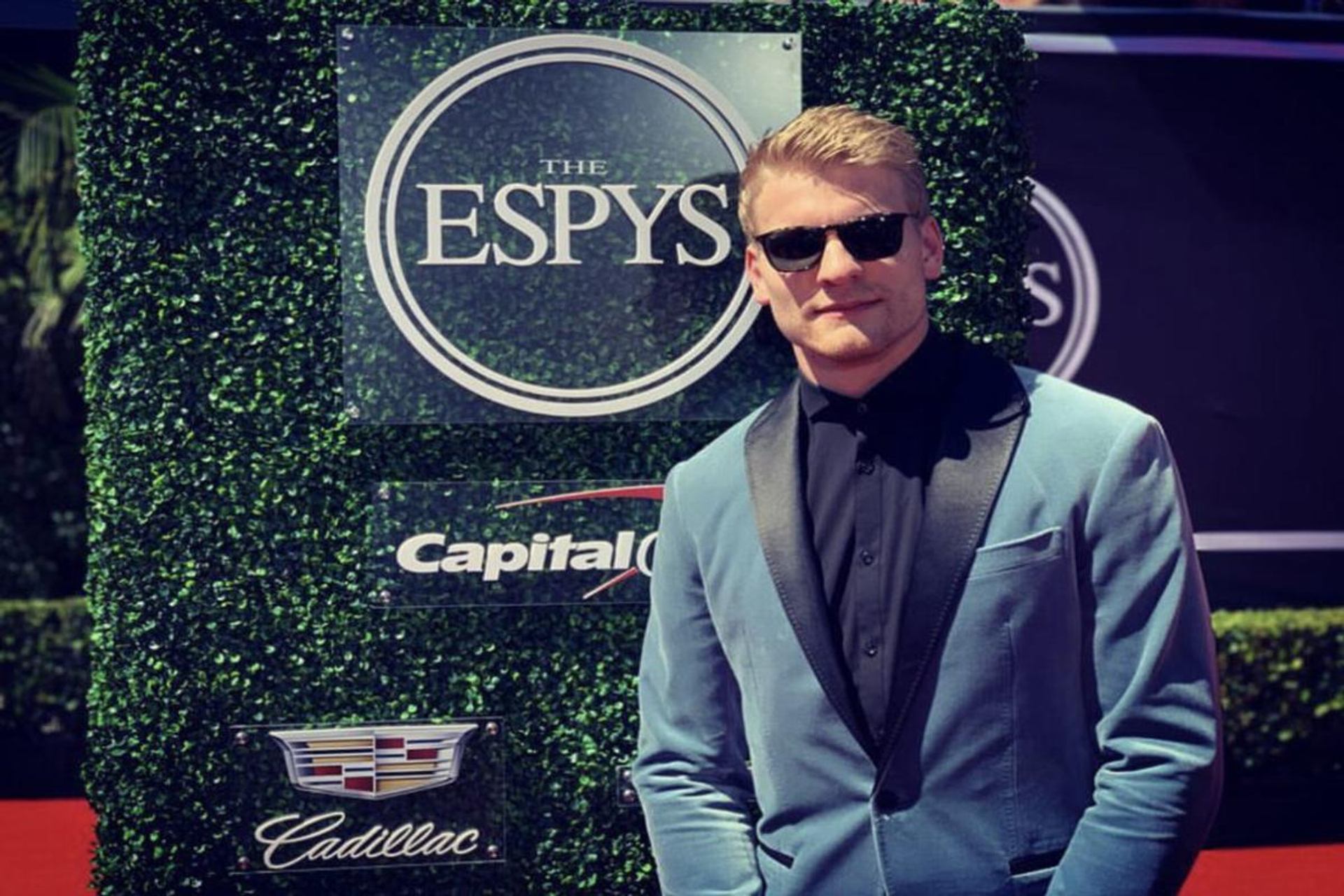 Stanley Cup Winner Colton Parayko wearing Suits by Curtis Eliot