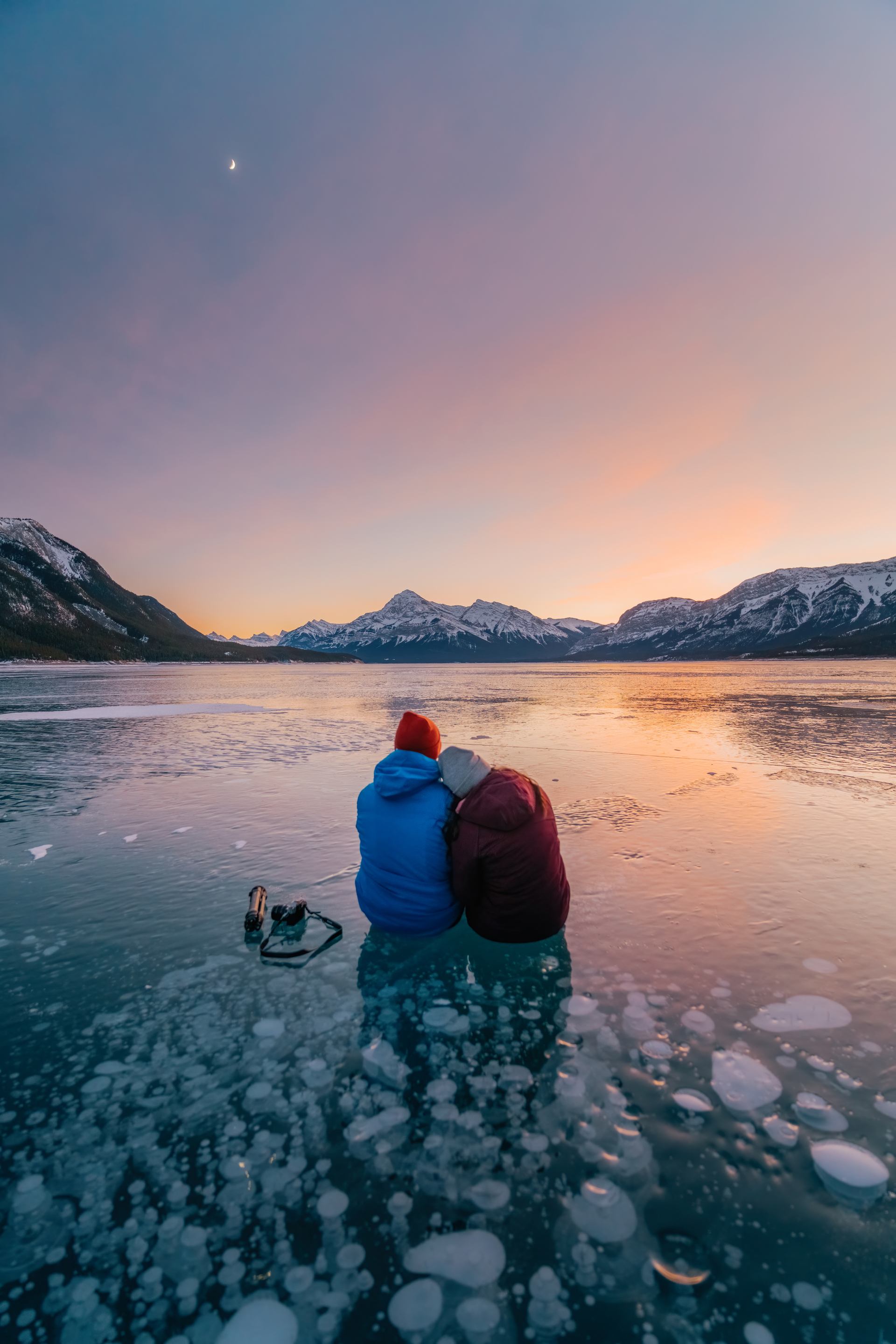 Private Abraham Lakes and Ice Bubble Tour | Canada's Alberta thumbnail