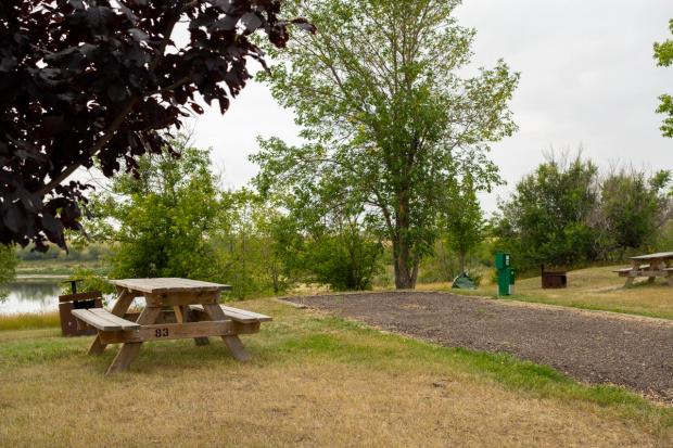 Fox Lake Campground site.