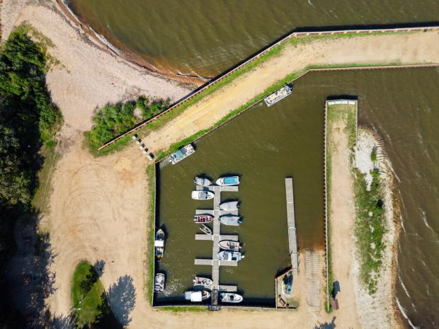 The marina at Canyon Creek Campground & Marina.