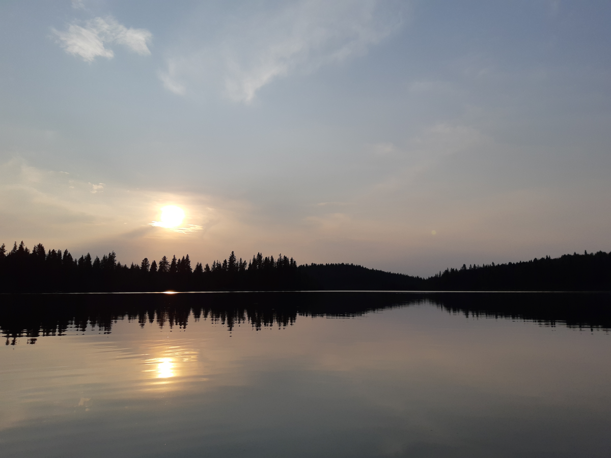 Phyllis Lake at sunset