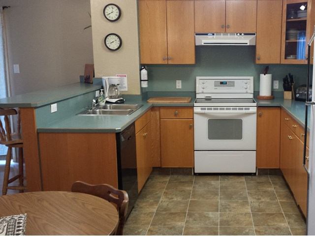 Aframe Cabin Kitchen