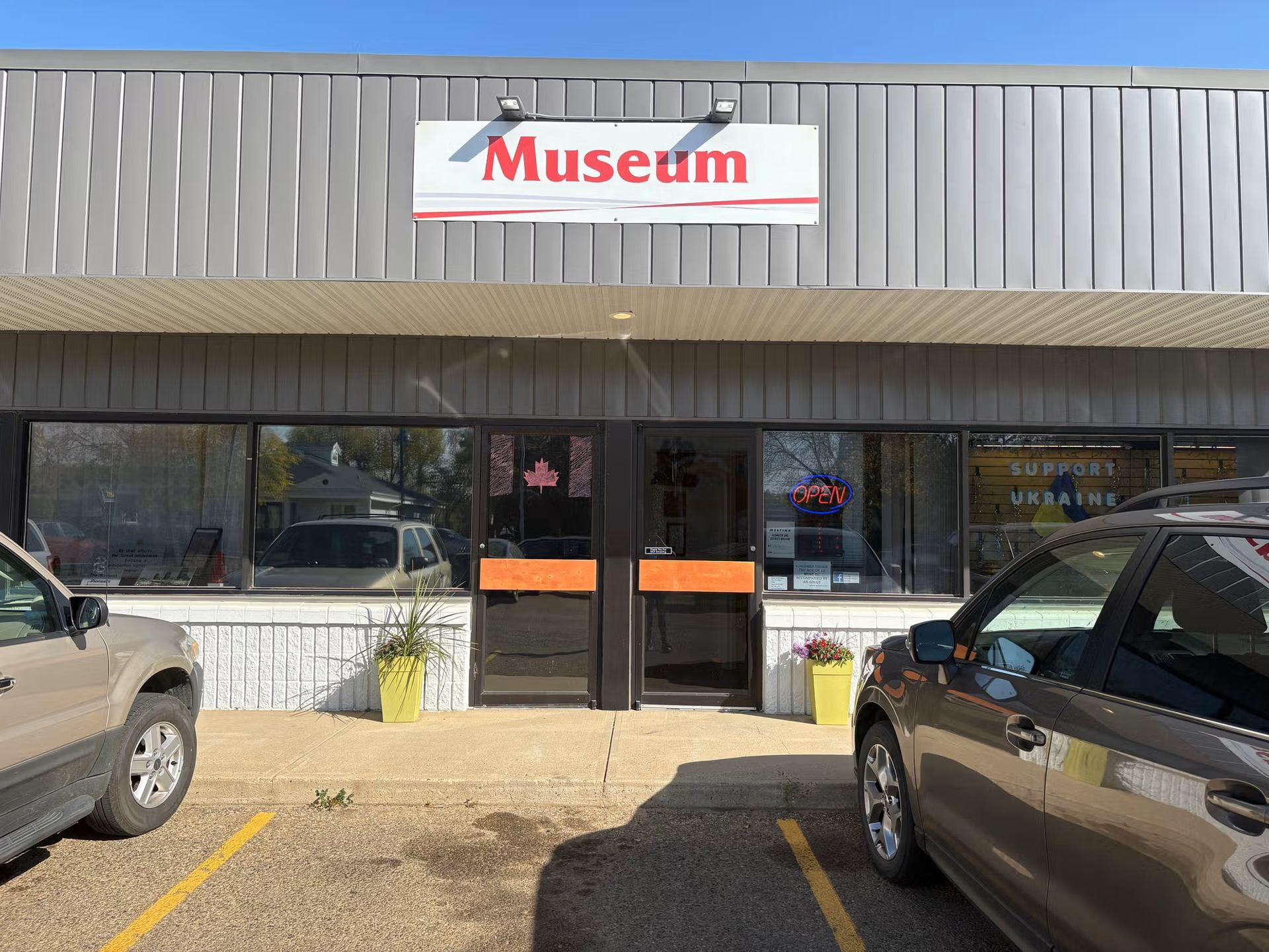 Exterior of the building housing the Redwater and District Museum