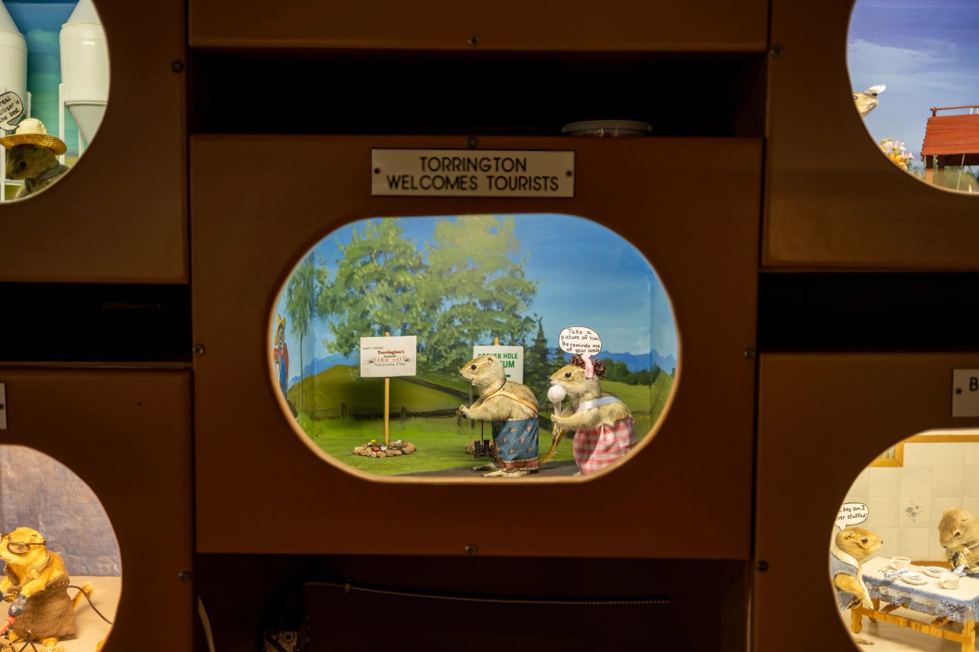 An exhibit at the Gopher Hole Museum
