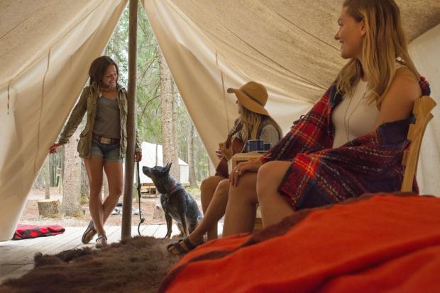 Metis trapper tents at Rocky Mountain House.