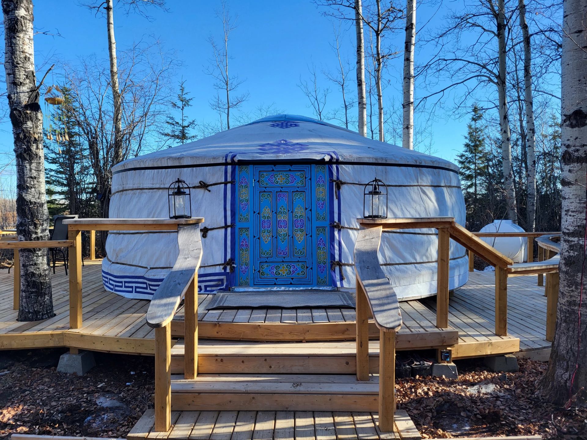 Exterior of Mongolian Yurt