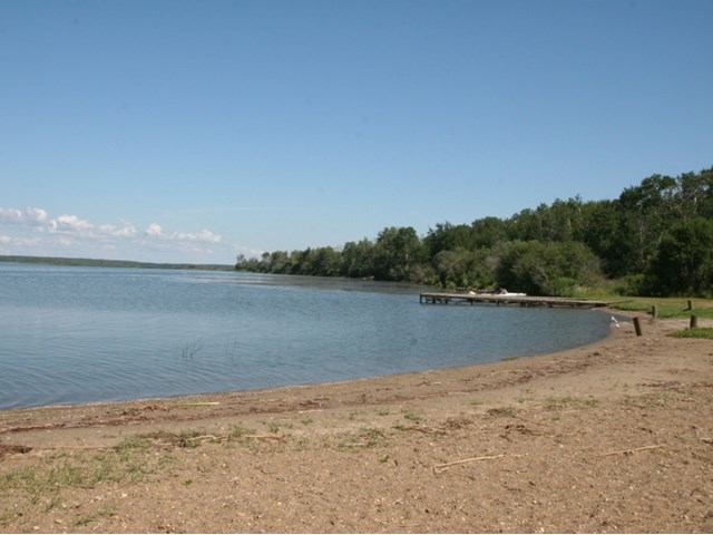 A sandy beach at the park
