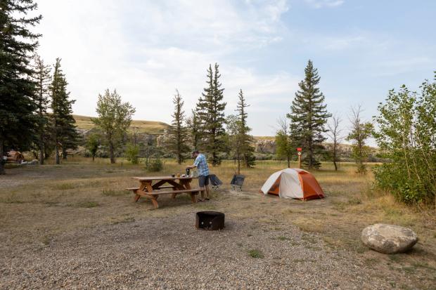 Writing-on-Stone Campground.