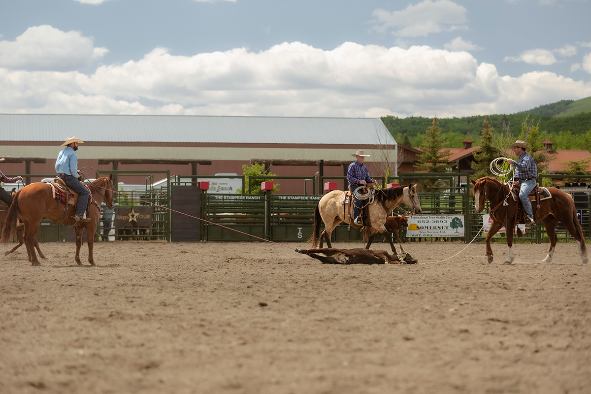 People on horseback