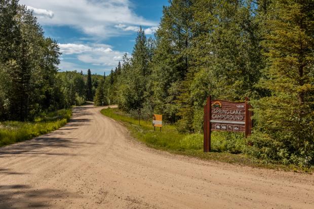 The sign at Spring Lake Campground.